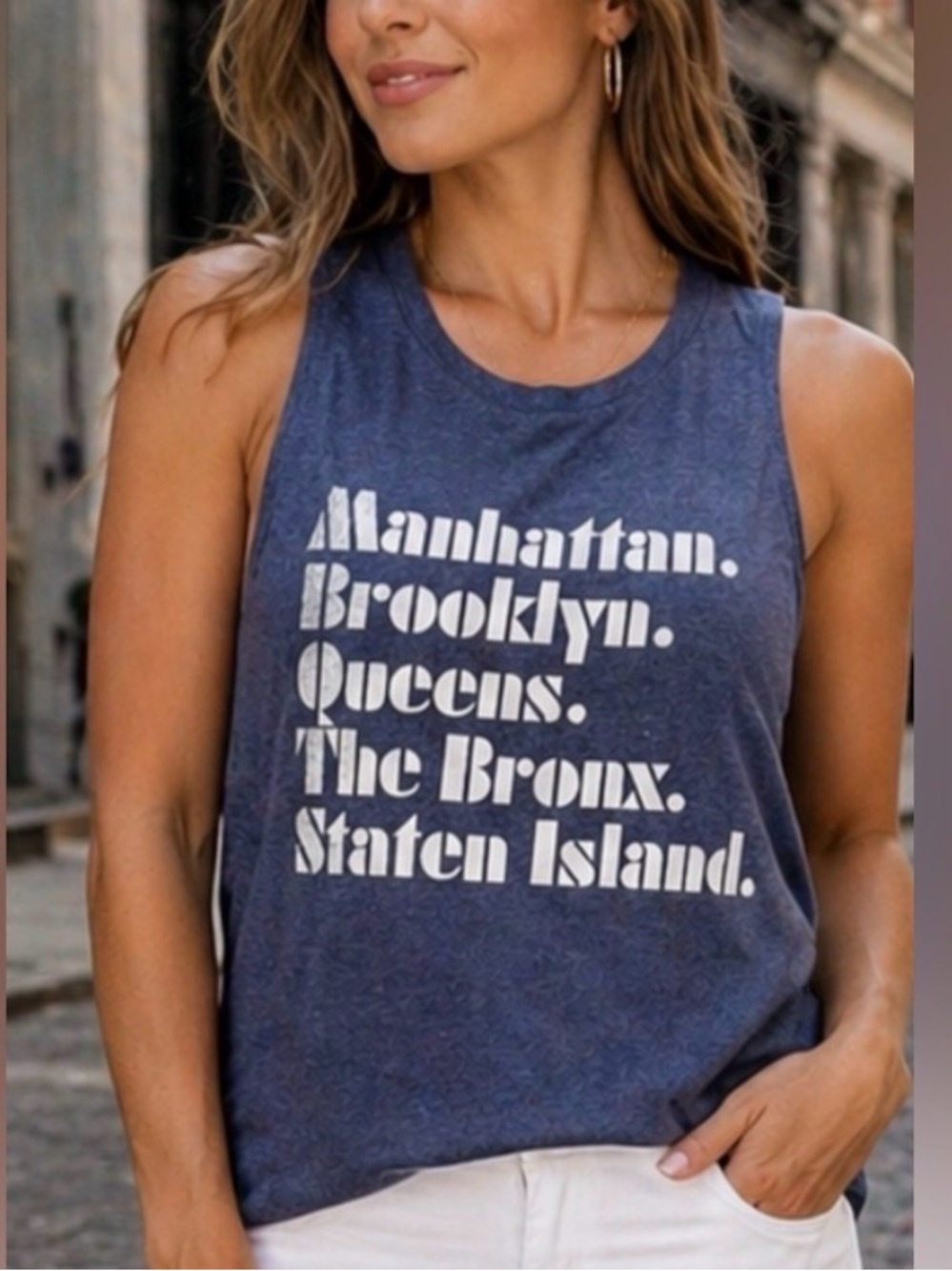 🗽NYC Boroughs Muscle Tank - size Small